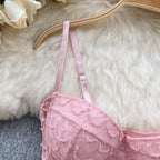 Vintage Lace Embroidered Fishbone Camisole