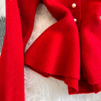 Camellia Cardigan&Skirt Knitted 2PCS