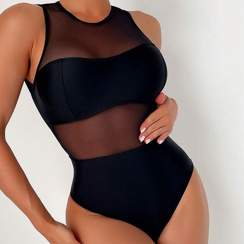 Mesh One-piece Beach Bikini Swimsuit