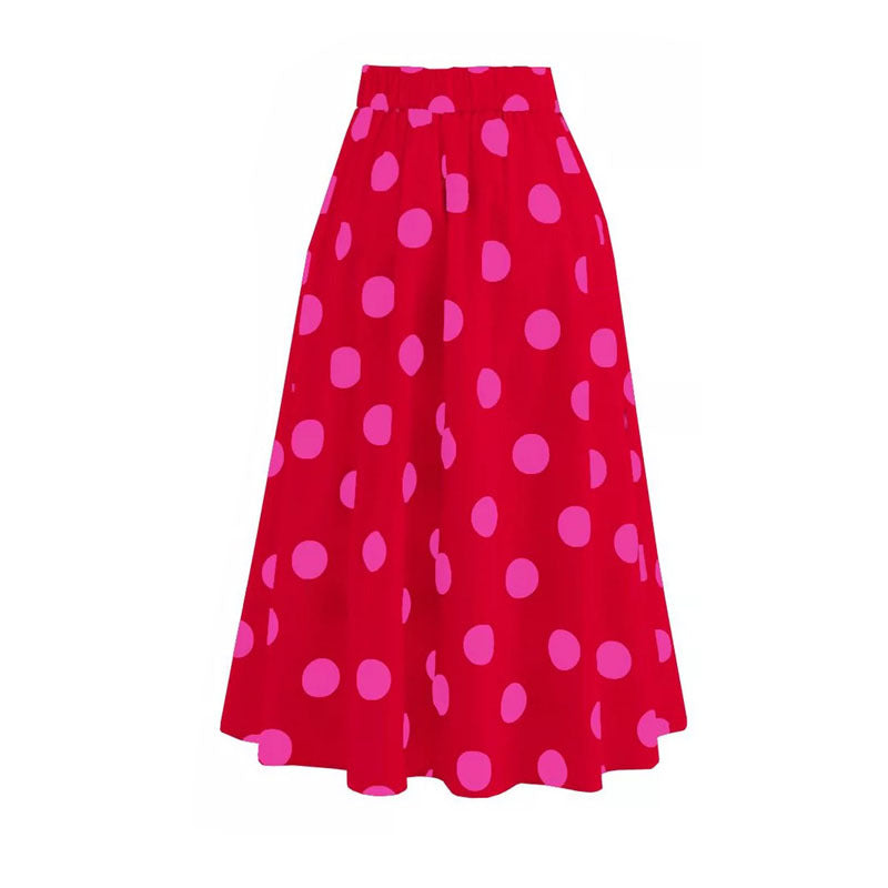 Bowtie&Dots Chiffon Beach Skirt Set Swimsuit
