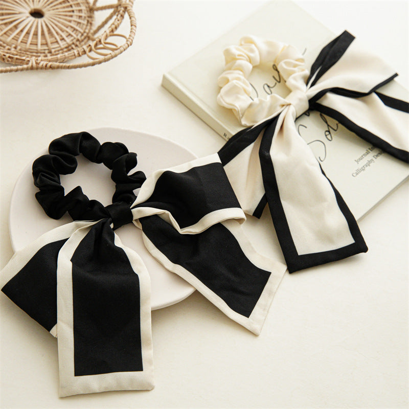 Summer Black And White Bow Hair Band