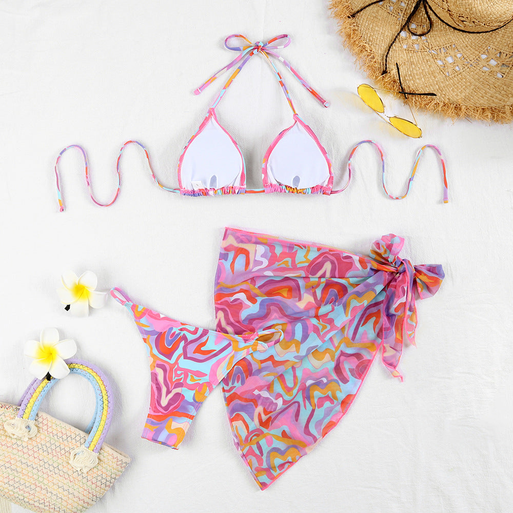 Multi-color Printed Sexy Bikini