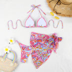 Multi-color Printed Sexy Bikini