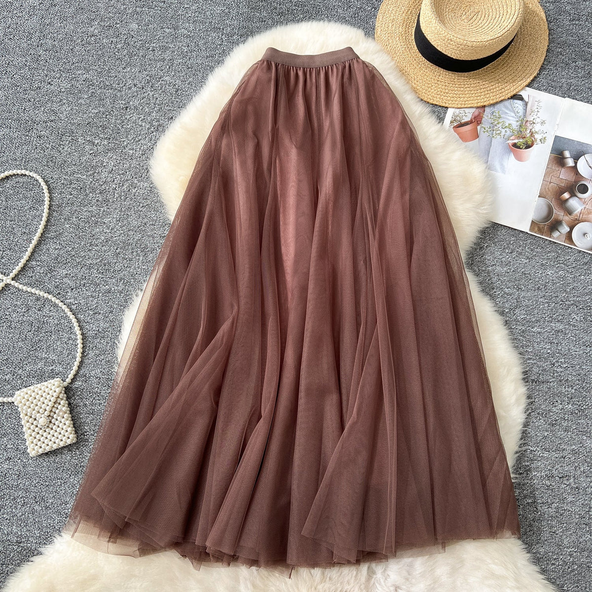 Fairy A-line Puffy Mesh Skirt