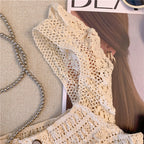 Chic Hollow Ruffled Camisole Top