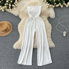 Chic Strapless Solid Color Jumpsuit
