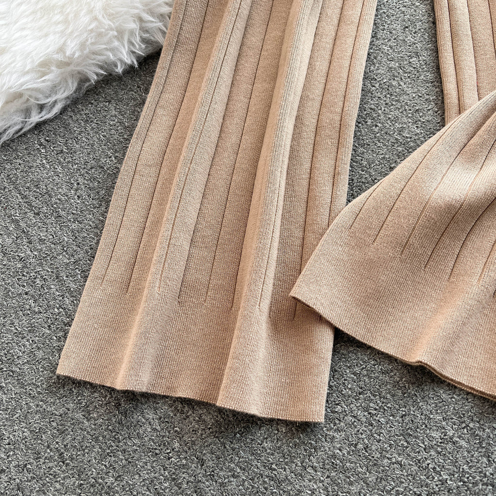 Vest&Cardigan&Trousers Tip-striped 3Pcs