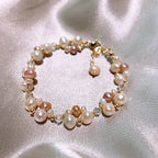 Dreamy Mosaic Pearl Bracelet Necklace Set