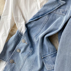 Irregular Design Patchwork Shirt Dress