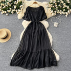 Elegant Butterfly Embroidered Dress