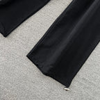 Drawstring Shirt&Trousers Chic 2Pcs
