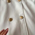 Niche Lapeled Lace-up Trench Coat