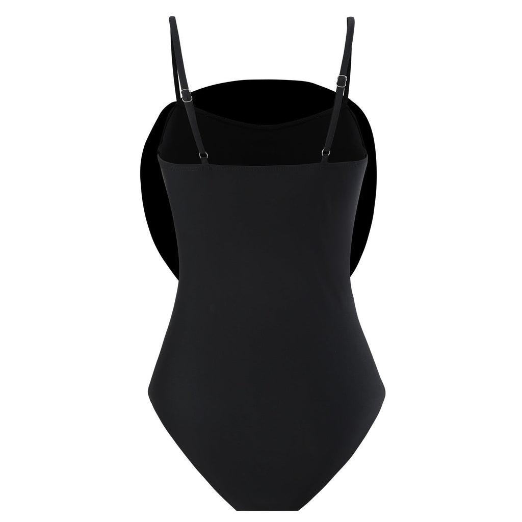 One-piece Belly-Shading Backless Swimsuit Chiffon Skirt