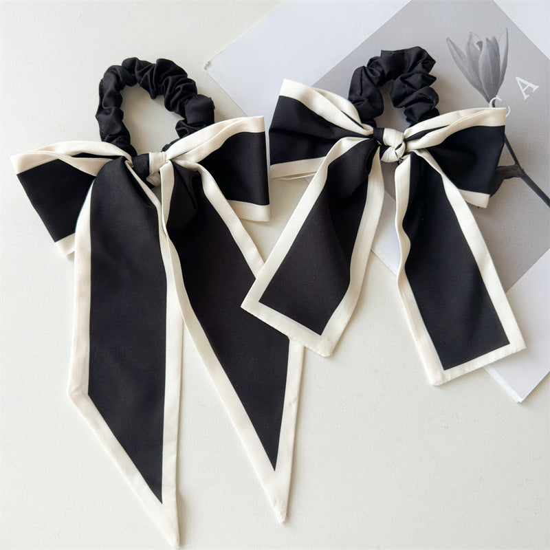 Summer Black And White Bow Hair Band