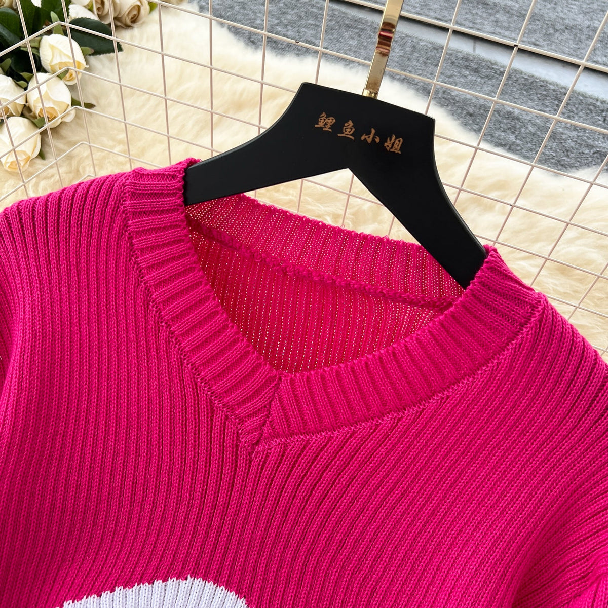 Colorful Stripe Sweater&Skirt Knitted 2Pcs