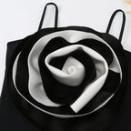 One-piece Belly-Shading Backless Swimsuit Chiffon Skirt