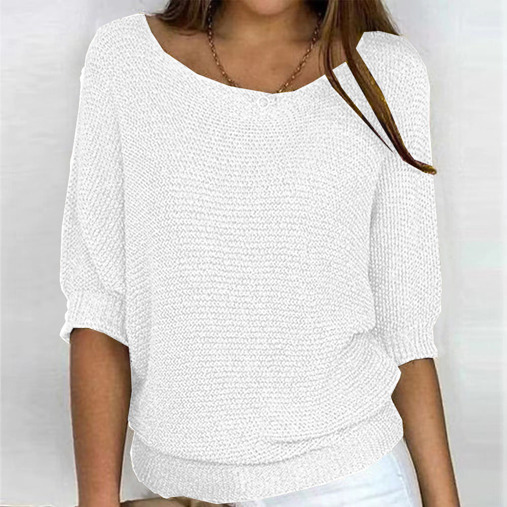 Naomi | Textured Knit Batwing Sweater