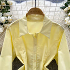 Niche Single-breasted Ruffled Shirt