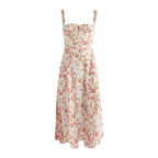 Backless Floral Printed Slip Dress