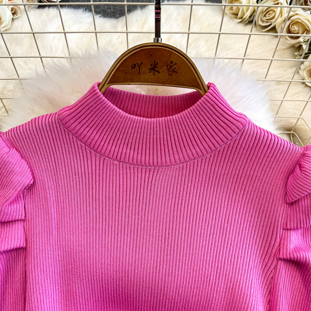 Barbie Pink Turtleneck Knitted Dress