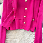Cardigan&Vest&Hip-wrapping Skirt 3Pcs