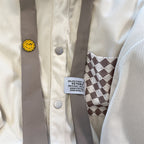Printed Corduroy Shirt with Tie