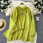 Cardigan&Halter Camisole Soft Knitted 2Pcs