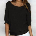 Naomi | Textured Knit Batwing Sweater