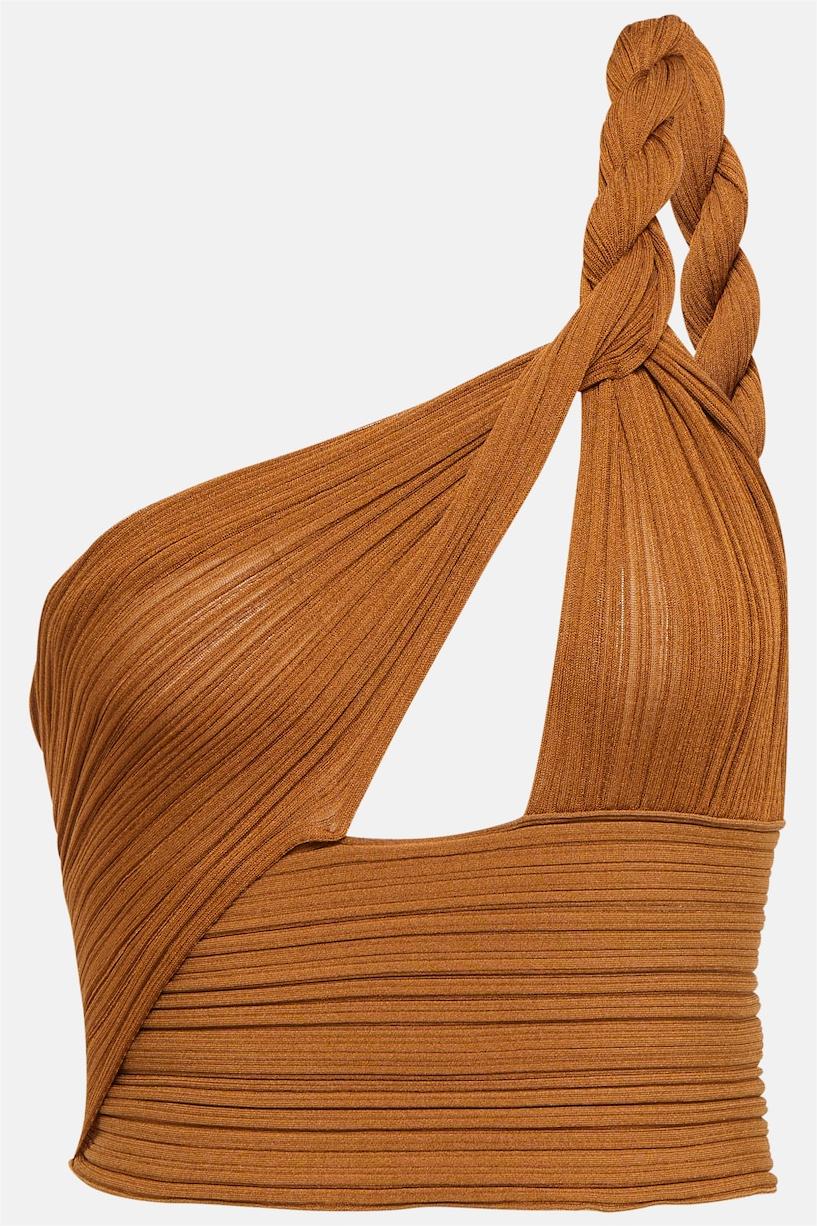 One Shoulder Cut-Out Top & High Waist Maxi Skirt Set