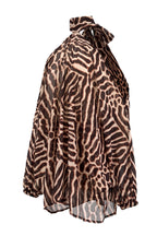 Animal Print Halter Neck Top & High Waist Shorts Set