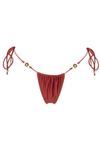 Solid Rhinestone Rivets Slip Bikini Two Piece Set