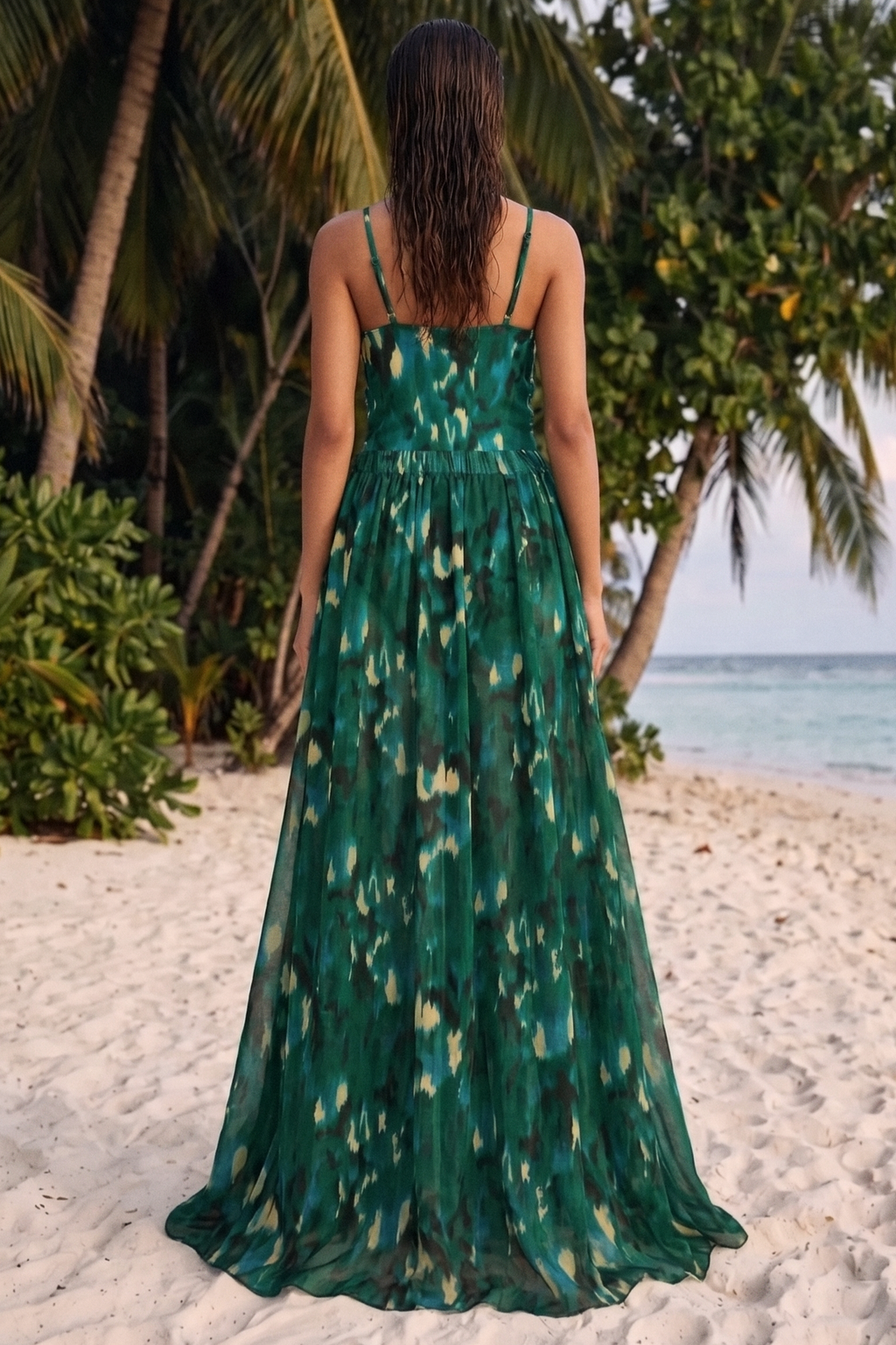 Printed One-Piece Swimsuit With Cover Up Set