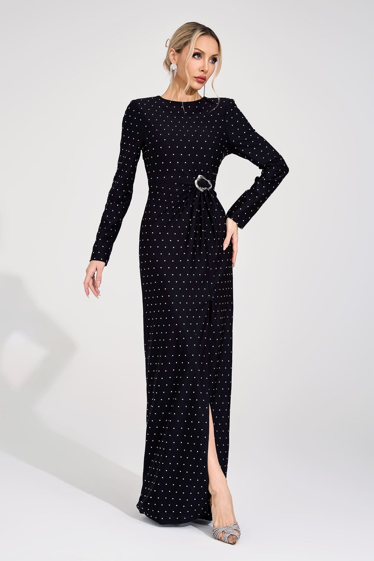 Koryndal Black Diamond Maxi Dress