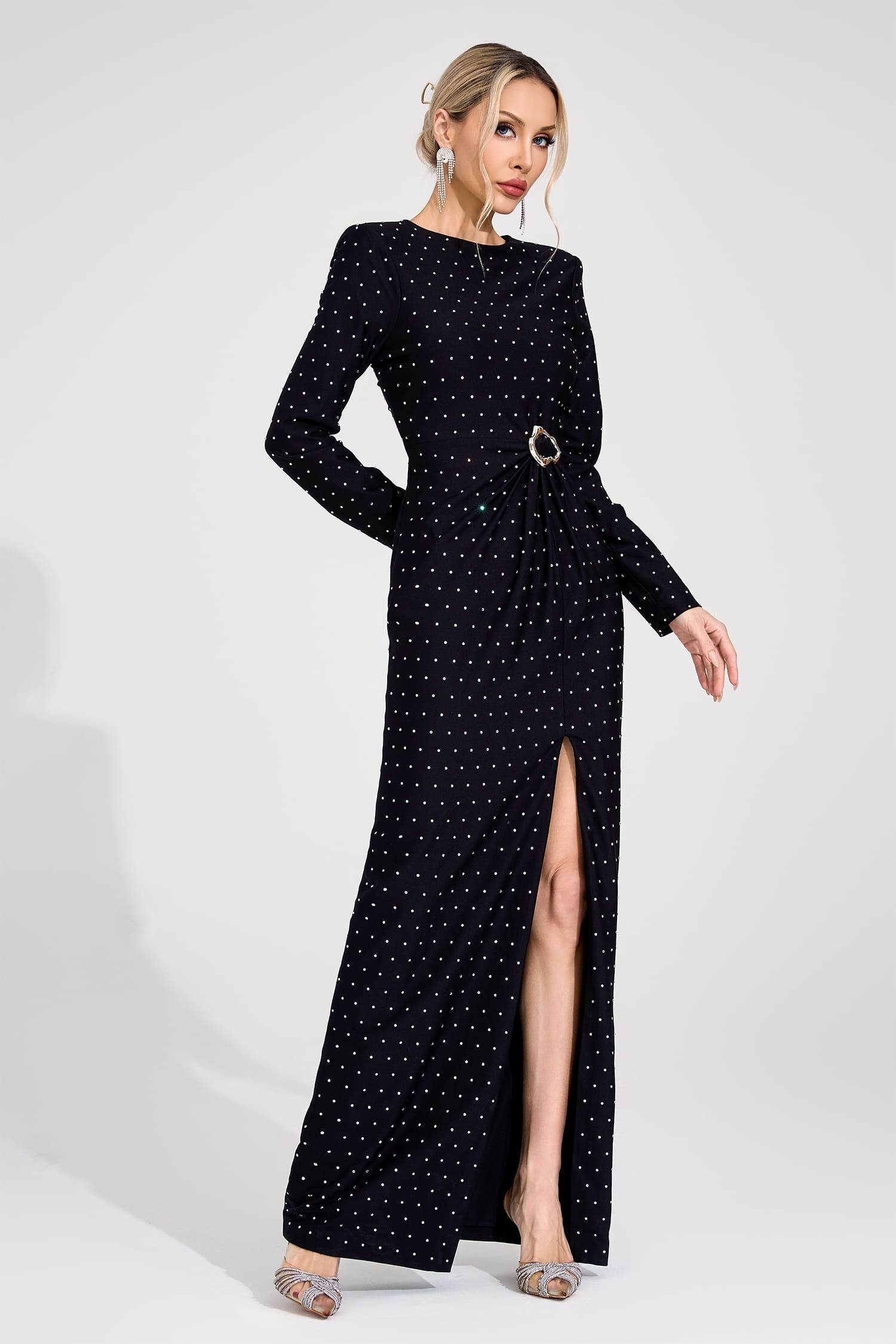 Koryndal Black Diamond Maxi Dress