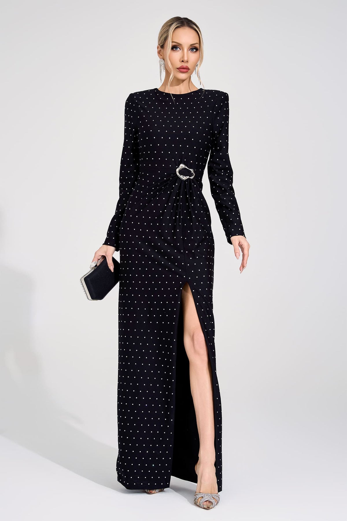 Koryndal Black Diamond Maxi Dress