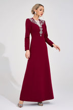 Loryndal Red Diamond Maxi Dress