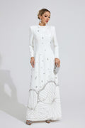 Gyrala White Diamond Maxi Dress