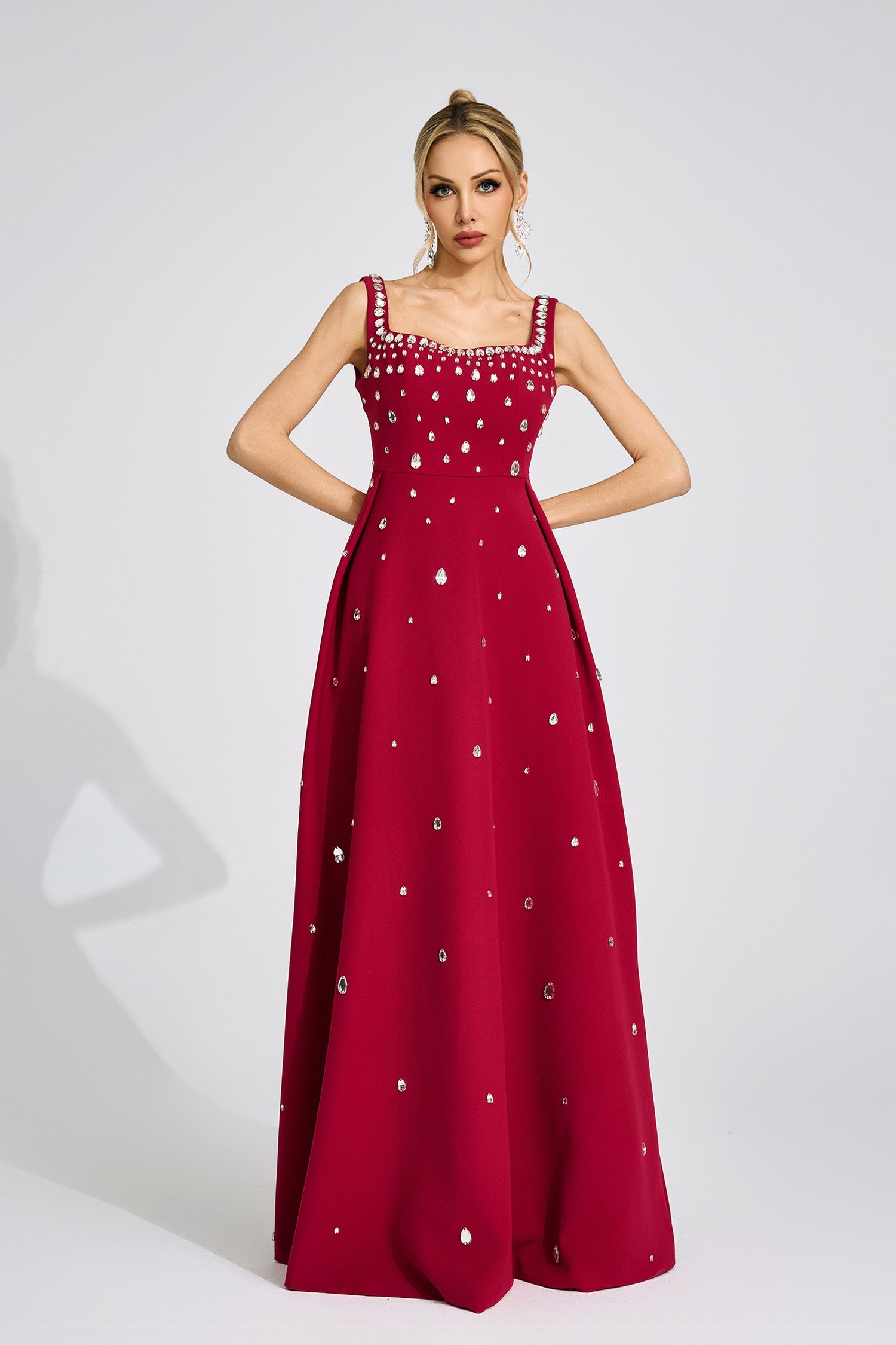 Syltheran Red Diamond Maxi Dress