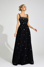 Syltheran Black Diamond Maxi Dress