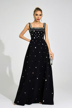 Syltheran Black Diamond Maxi Dress