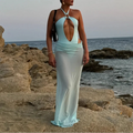 Vaeloria – 2 Piece Halter Swimsuit & Maxi Cover-Up Set