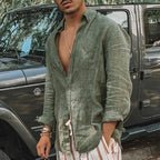 Zaire - Men’s Lightweight Casual Long Sleeve Button-Up Shirt