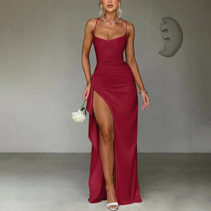 Kaja - Thigh High Split Maxi Dress