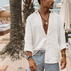 Zaire - Men’s Lightweight Casual Long Sleeve Button-Up Shirt