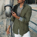 Zaire - Men’s Lightweight Casual Long Sleeve Button-Up Shirt