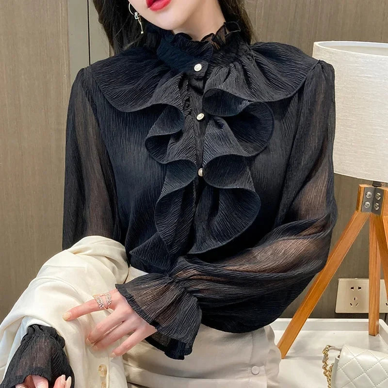 Amelise - Ruffle Blouse