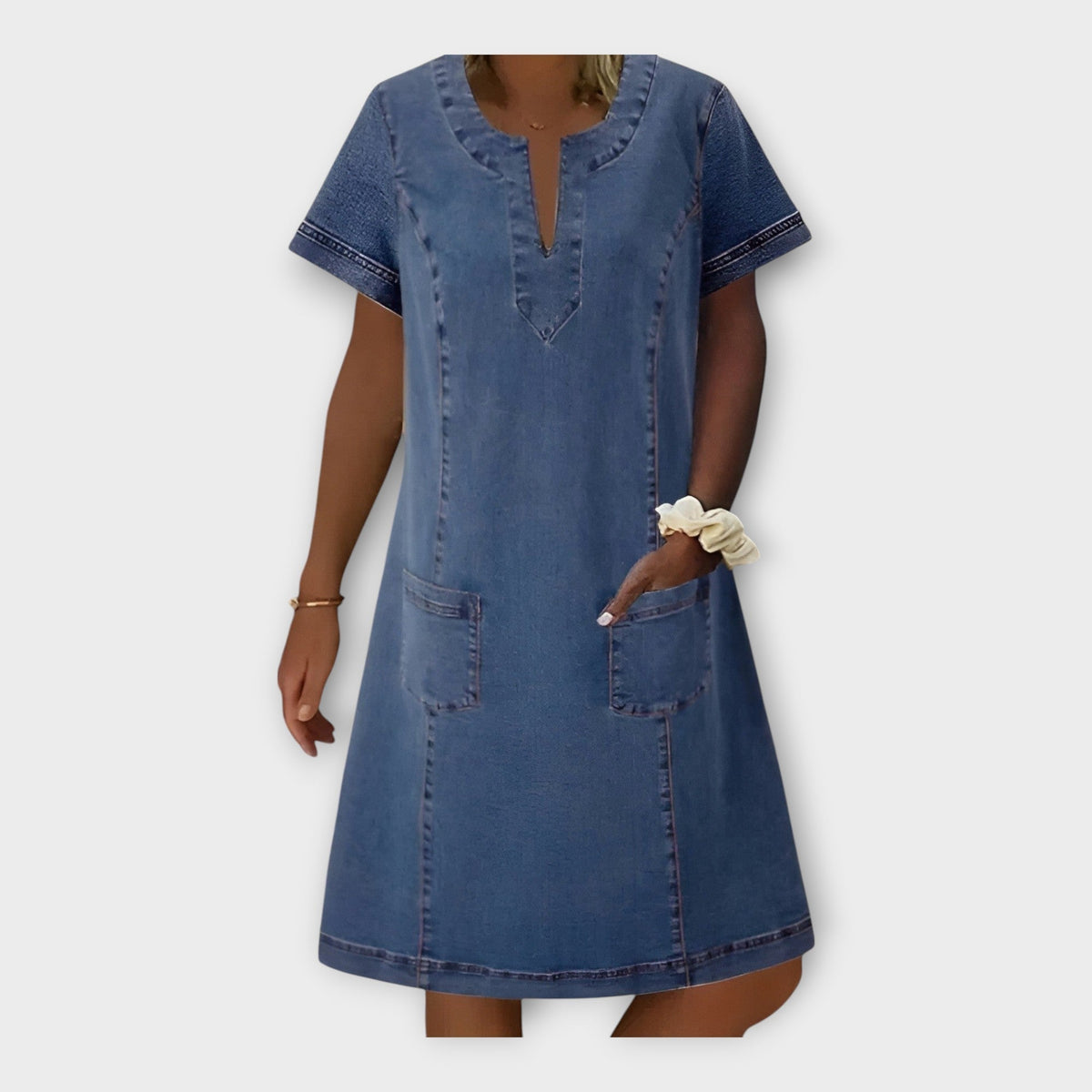 Aaliyah | Denim Dress with Pockets