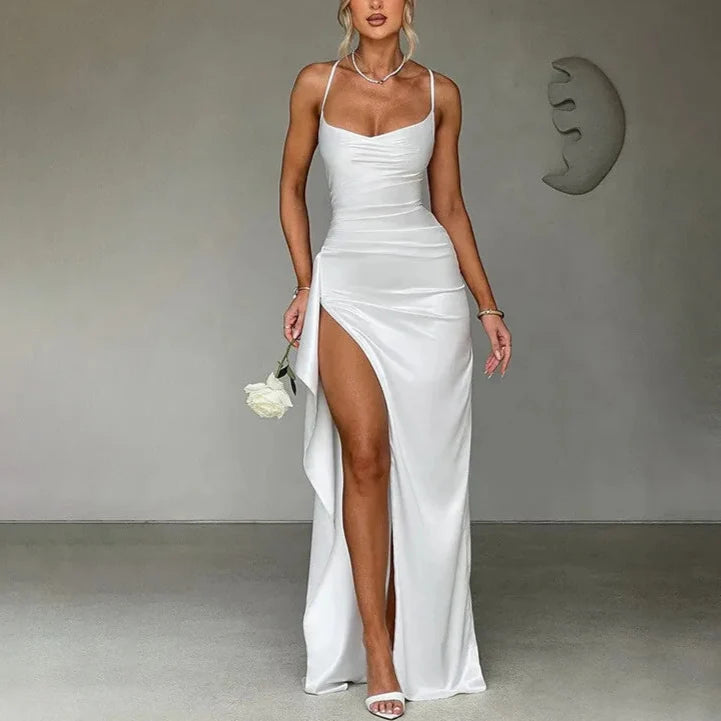Kaja - Thigh High Split Maxi Dress