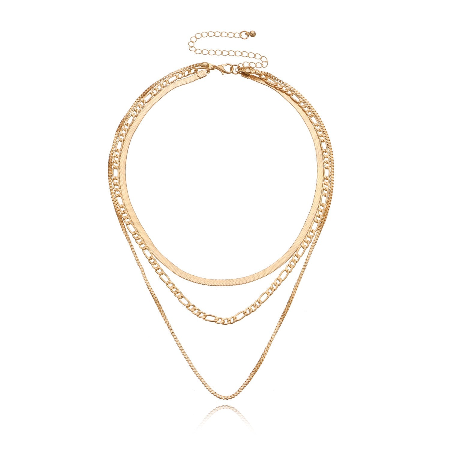 Punk Exaggerated Layered Alloy Necklace