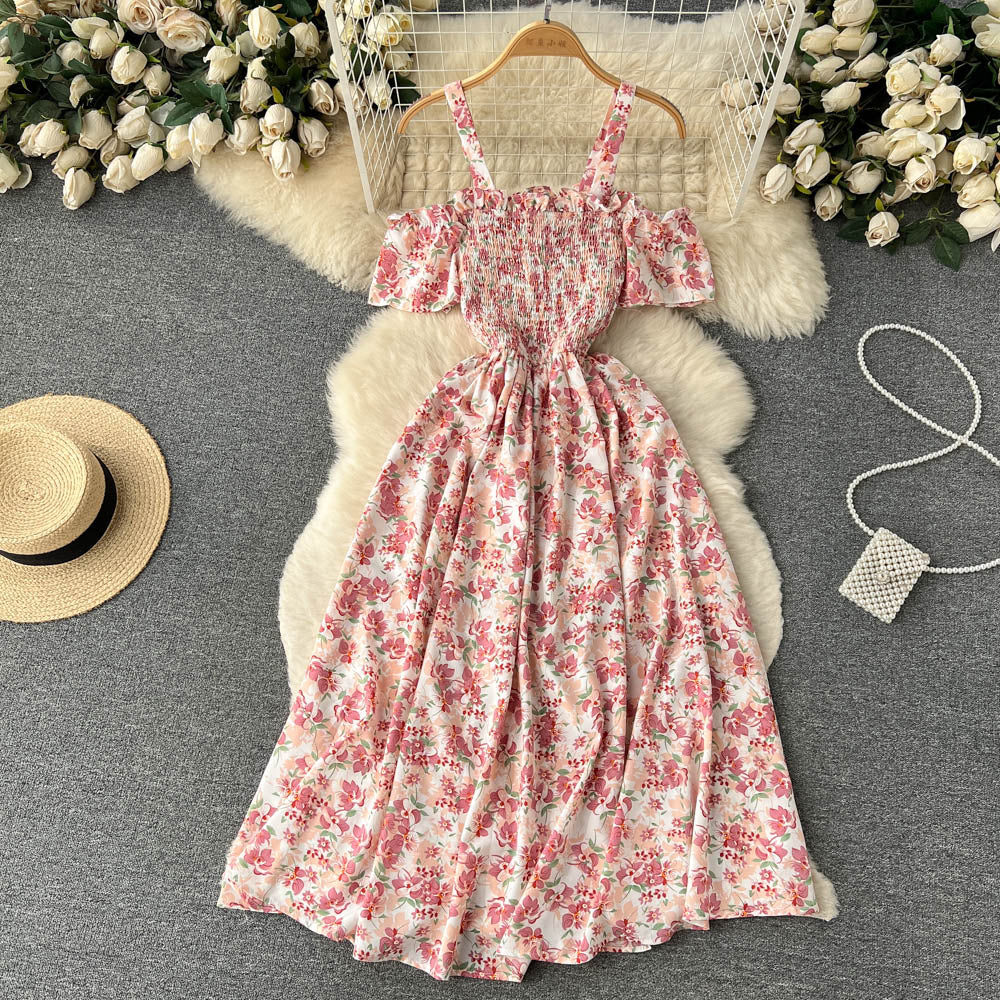 Vintage Short Sleeve Floral Dress